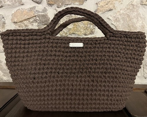 Borsa donna uncinetto fatta - borsa,
