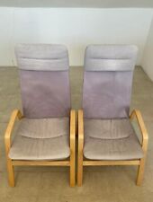 IKEA Nolbyn sedie legno grigio (2 pz) schienale alto design moderno da esterno