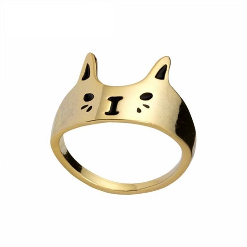 Anello gatto dorato cat gold - anello,