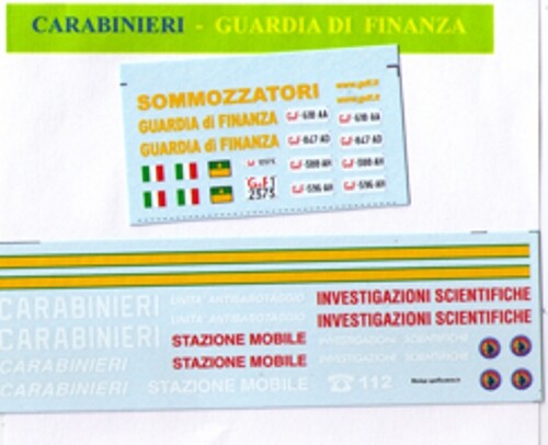 Decal guardia di finanza - 1/43,