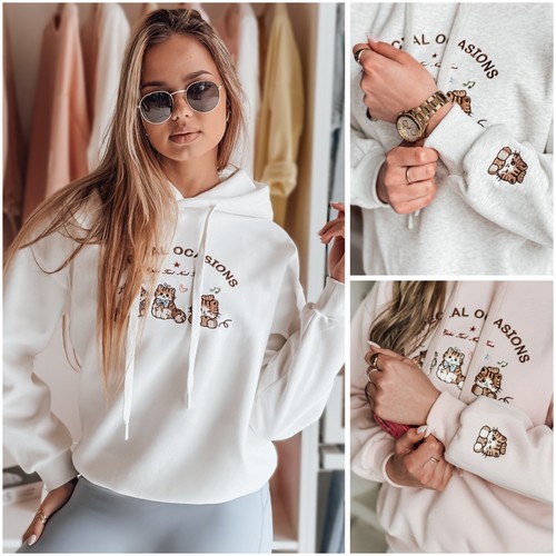 Felpa con cappuccio donna