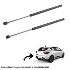 2 MOLLE  A GAS PISTONCINI  PORTELLONE BAGAGLI X RENAULT CLIO IV (BH) dal 2012