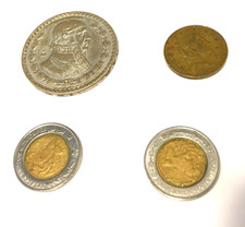 LOTTO 4 MONETE MESSICANE CON 1