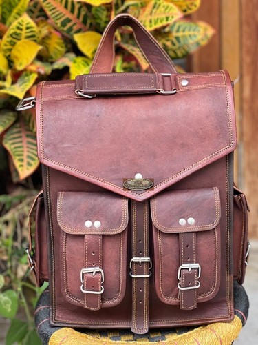 Zaino vintage vera pelle - vintage,