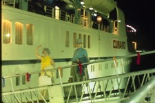 Passeggeri Imbarco Nave Cunard