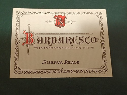 Etichetta vino barbaresco - etichetta,