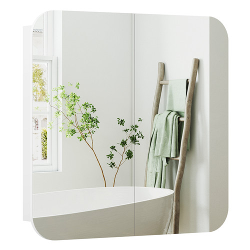 Mobile specchio bagno bianco