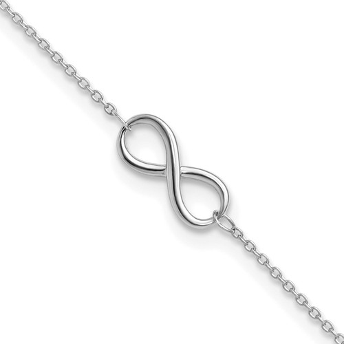 Cavigliera infinito oro bianco