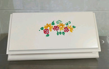 BAULETTO SCATOLA COFANETTO PORTAGIOIE GIOIELLI IN LEGNO Alto Cm 9 Cm Lungo 25,5