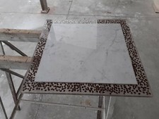 Carrara white marble table - carrara,
