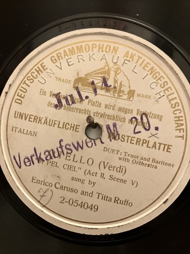 Enrico caruso single sided - caruso,