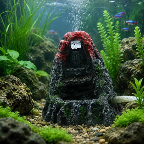 Acquario vulcano ornamento - vulcano,