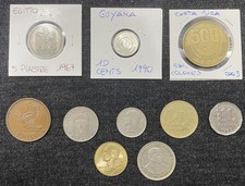 World Coins Lot Various States