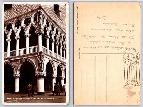 1937 rppc palazzo ducale - 1937,
