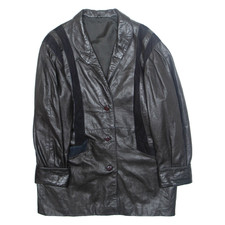 Giacca uomo nera ecopelle XL