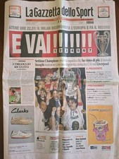 Milan Campione d'Europa- Champions 2007- Vs Liverpool -  Gazzetta dello Sport 