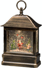 Lanterna LED Con Palla Di Vetro E Neve