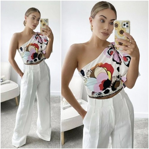 Zara crop top - zara, asimmetrico