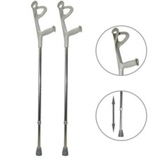 COPPIA STAMPELLE CANADESI REGOLABILI ANTISCIVOLO BASTONE LEGGERO ALLUMINIO