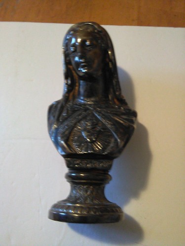 Antica scultura busto - , madonna