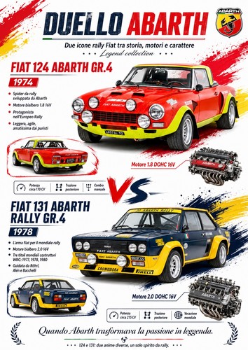 Poster fiat abarth rally - poster,