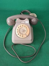 TELEFONO FISSO SIP SIEMENS AUSO A DISCO ROTELLA BIGRIGIO VINTAGE ANNI '80. CX71
