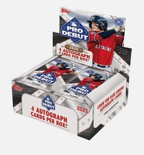 2025 Topps Pro Debut Baseball Jumbo Hobby Box Sealed - 4 Autos per - IN HAND