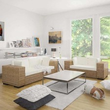 Set divani rattan naturale - set, in