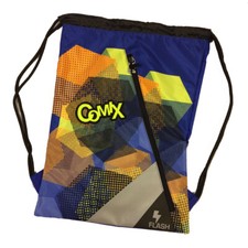 COMIX FLASH 2017/2018 Sacca zaino coulisse in cordura pesante blu e verde fluo