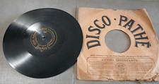 Antico Disco Bachelite Pathe 100 giri Si Fui Soldato Recondita Armonia Vintage
