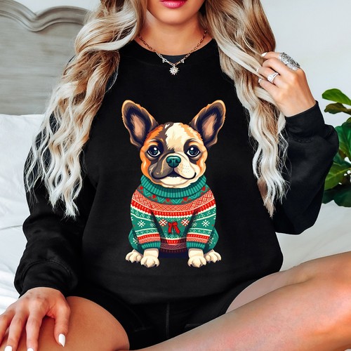 Maglione natalizio bulldog - maglione,