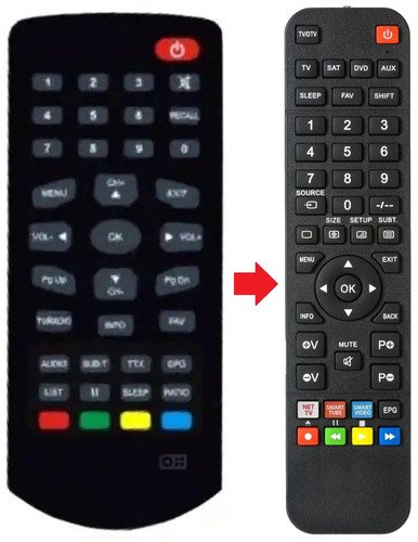 Telecomando adatto per united - adatto,