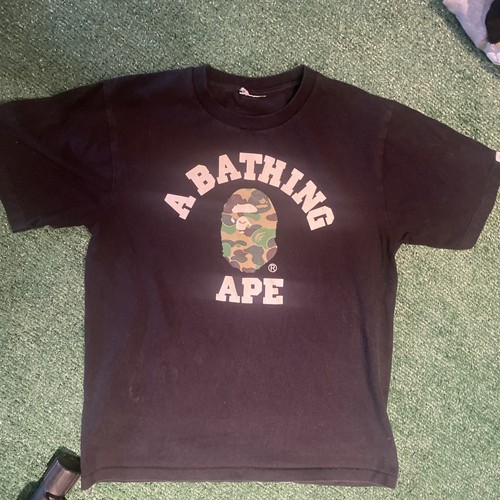 Camicia nera bathing ape - a, bathing,