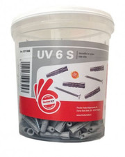 250 TASSELLI IN NYLON FISCHER CON VITE diametro da 6 mm UNIVERSALI 531386