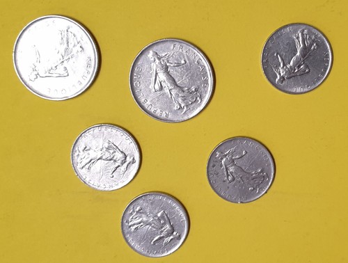 Moneta franc 1970 76 - e, 1970/76