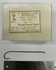 Mustad 3907 A vintage, taglia
