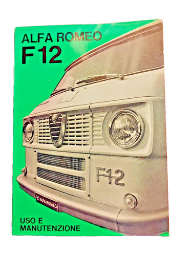 Alfa romeo f12 - alfa, uso