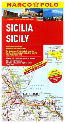 Carta stradale sicilia mappa - sicilia, [mappa]