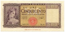 500 LIRE ITALIA ORNATA DI
