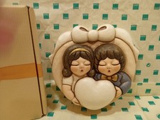 Formella Coppia Sposi Con Cuore ❤️ Thun 12 x 11 x 3 cm