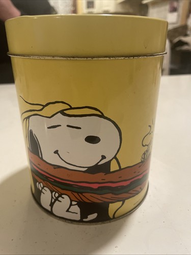 Barattolo latta snoopy - latta,