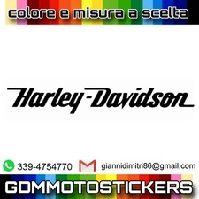 Adesivo logo HARLEY DAVIDSON misura e colore a scelta 