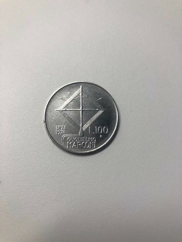 Moneta 100 lire centenario - moneta,