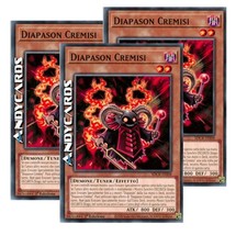 3x DIAPASON CREMISI • (Crimson Resonator) • Comune • SDCK IT008 • 1Ed • Yugioh!