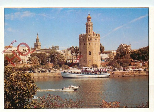 Postcard recuerdo sevilla - postcard-,
