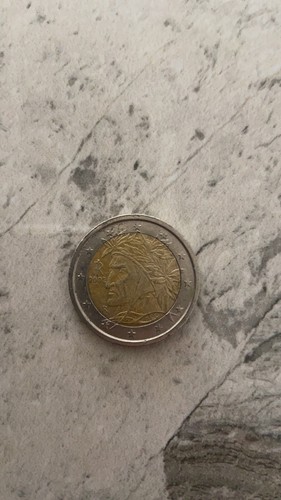 Moneta euro rara - euro, dante