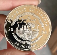 LIBERIA 20 DOLLARI 2000 JOHN