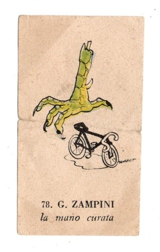 Ciclismo figurina cartonata - figurina,