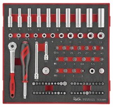 TENG TOOLS TED1489 Set di prese e punte per azionamento 1/4 set di punte a cricchetto