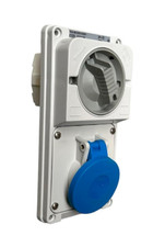 PALAZZOLI 482226 PRESA 2P+T 32A 220V IP44 CON INTERRUTTORE DI BLOCCO